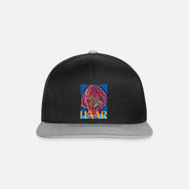 Haar en Vogue - Snapback Cap - Schwarz/Grau