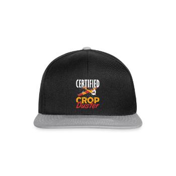 Certified Crop Duster Sprayer - Snapback Cap - black/grey - Front