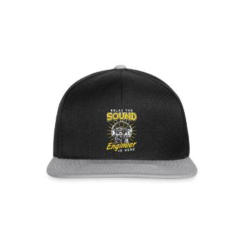 Détendez-vous l’ingénieur du son est ici Tontechniker - Casquette snapback - noir/gris - Devant