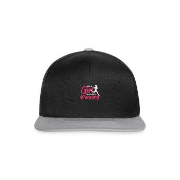 Run - Snapback Cap - black/grey - Front
