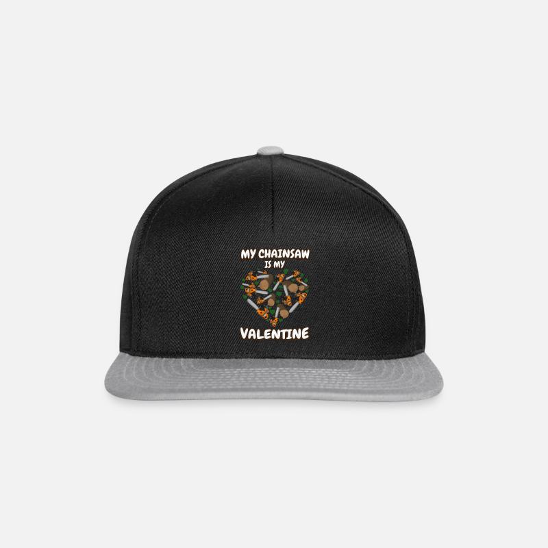Ma tronçonneuse est ma Saint-Valentin - Casquette snapback - noir/gris