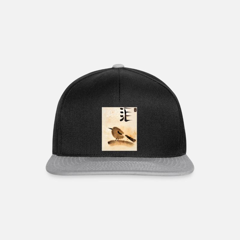 Japanses Bird - Snapback Cap - Schwarz/Grau