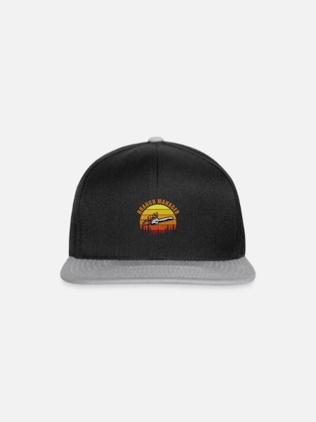Baumpfleger - Snapback Cap - Schwarz/Grau