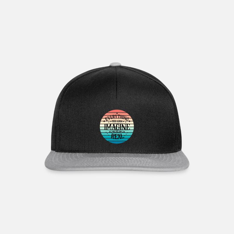 Everything you can Imagine is Real - Snapback Cap - Schwarz/Grau