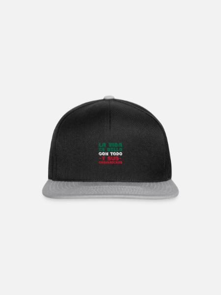 Mexiko - Snapback Cap - Schwarz/Grau