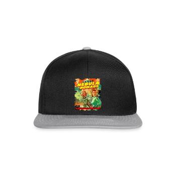 Comicstrip, 50er Jahre Comic, Nebula Nomaden - Snapback Cap - Schwarz/Grau - Vorne