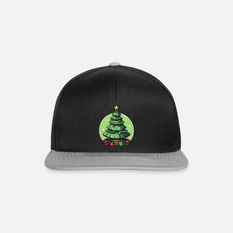 Sapin de Noël ou sapin de Noël à Noël - Casquette snapback - noir/gris