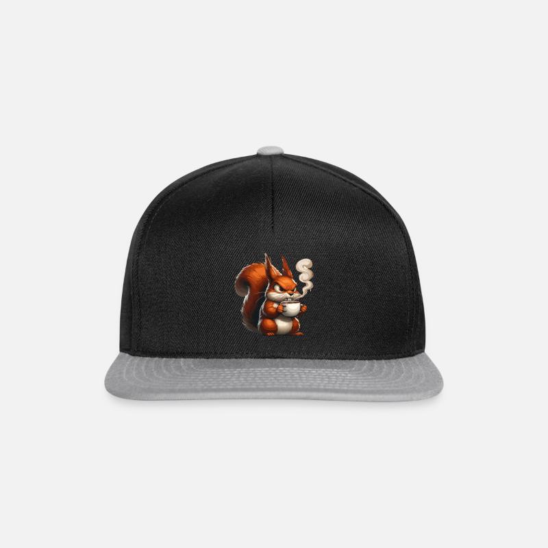 Morgenkaffee - Snapback Cap - Schwarz/Grau