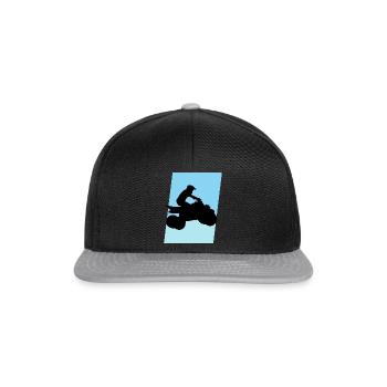 Quad Motorsport ATV Quad - Snapback Cap - Schwarz/Grau - Vorne