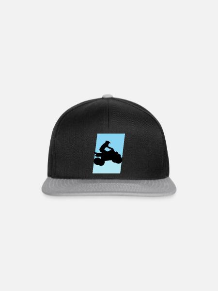 Quad Motorsport ATV Quad - Snapback Cap - Schwarz/Grau