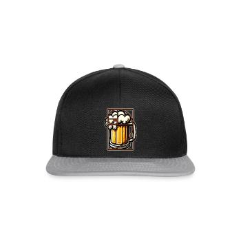 Bière Perfection Nombre d’Or Fibonacci Funny - Casquette snapback - noir/gris - Devant