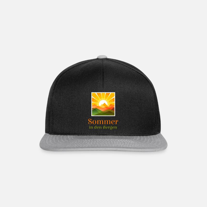 Summer in the mountains - Snapback Cap - black/grey