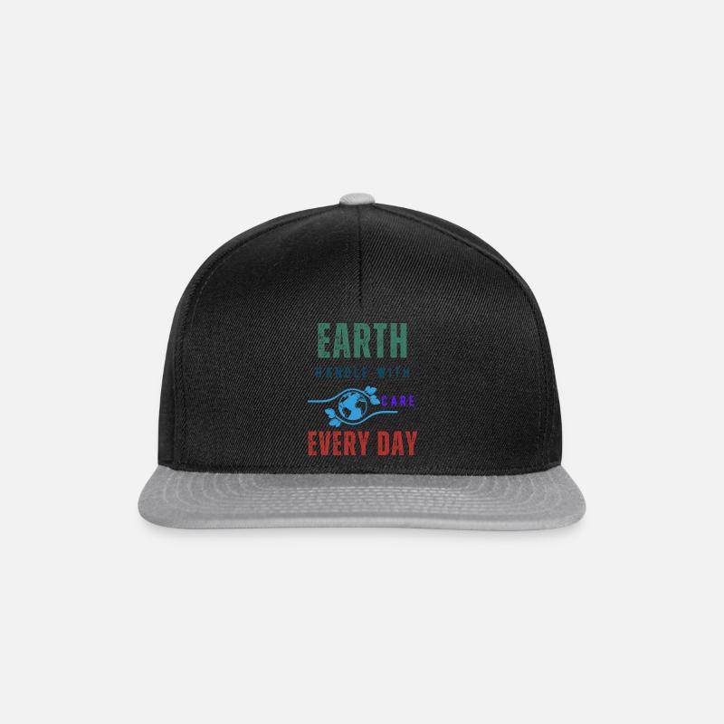 Earth Handle With Care Everyday - Snapback Cap - black/grey