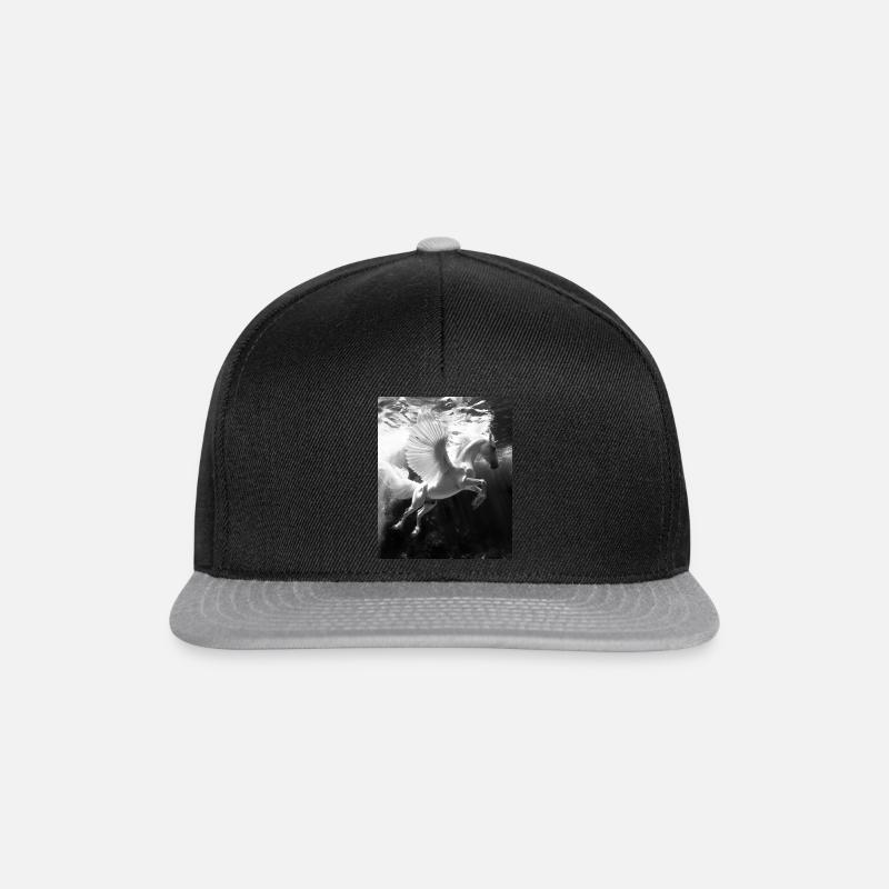 Pegasus Unterwasser - Snapback Cap - Schwarz/Grau