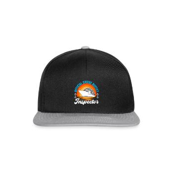 Kreuzfahrt Urlaub Kreuzfahrtschiff - Snapback Cap - Schwarz/Grau - Vorne