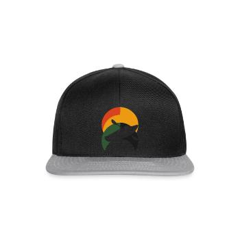 Kajak Ruder Paddeln - Snapback Cap - Schwarz/Grau - Vorne