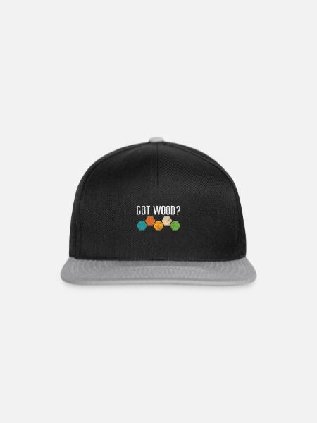 Brettspiel - Snapback Cap - Schwarz/Grau