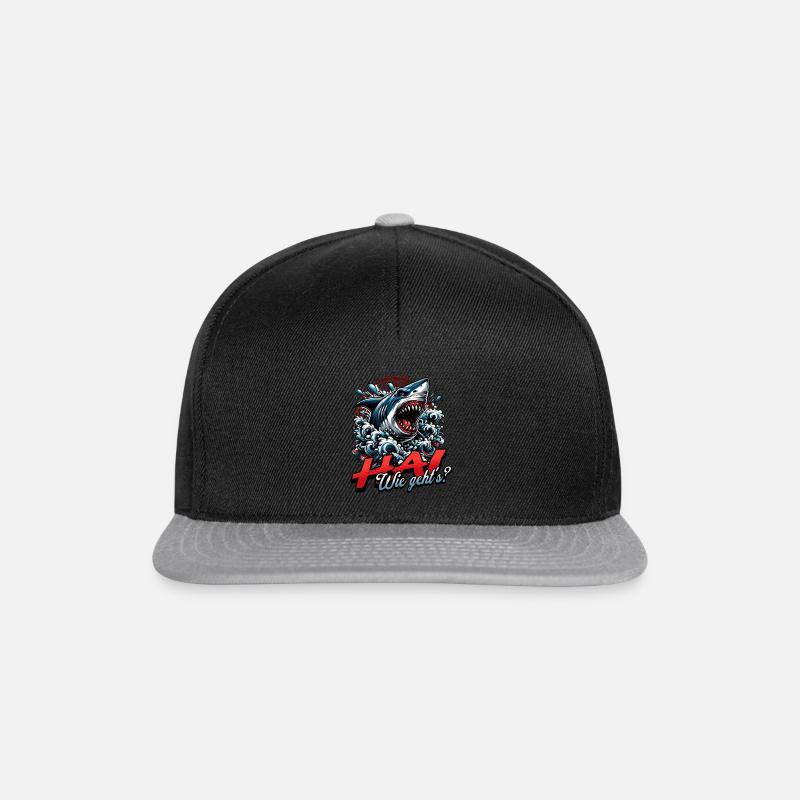 HAI wie geht's? - Snapback Cap - Schwarz/Grau