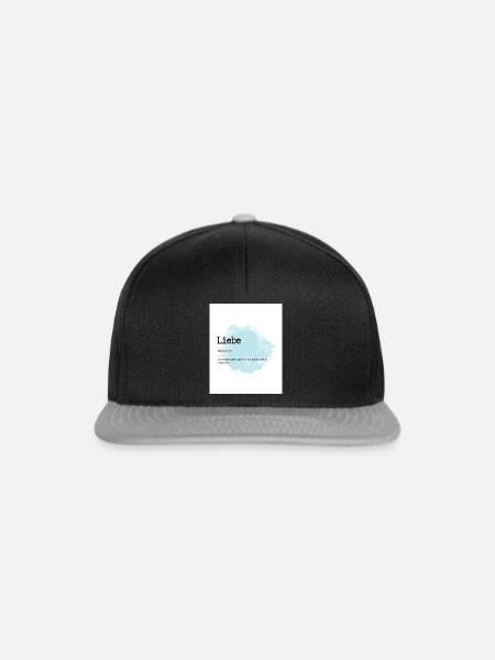 Liebe - Snapback Cap - Schwarz/Grau