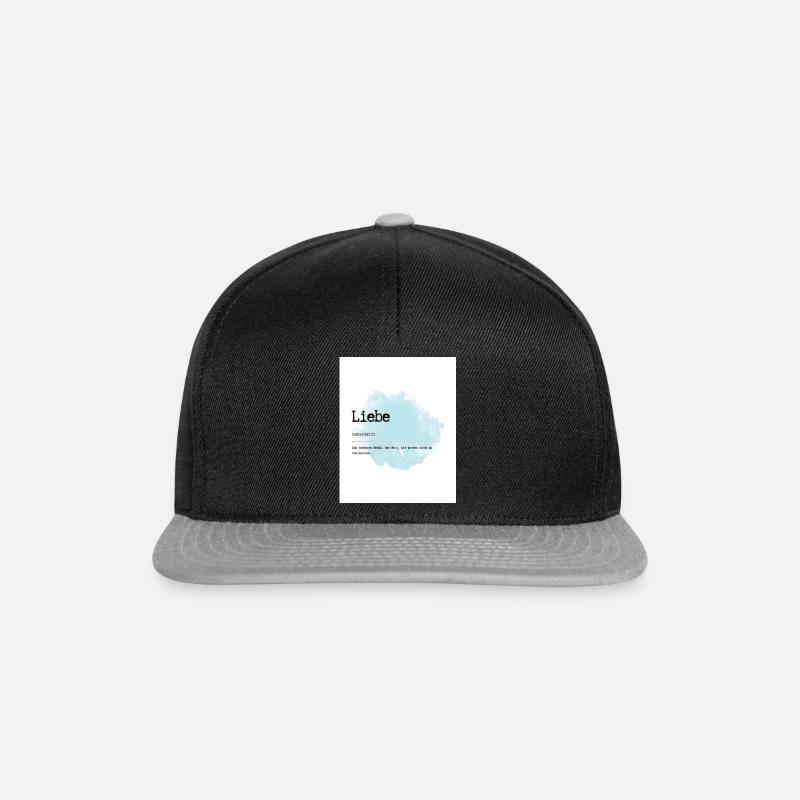 Liebe - Snapback Cap - Schwarz/Grau