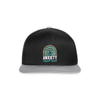 Trouble anxieux Trouble anxieux - Casquette snapback - noir/gris - Devant
