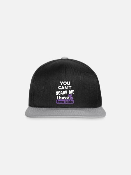 Ich habe zwei Kinder - Snapback Cap - Schwarz/Grau