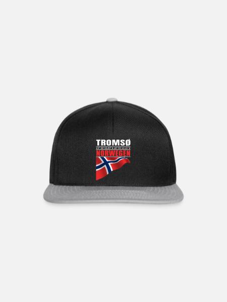 Tromsø - Snapback Cap - Schwarz/Grau
