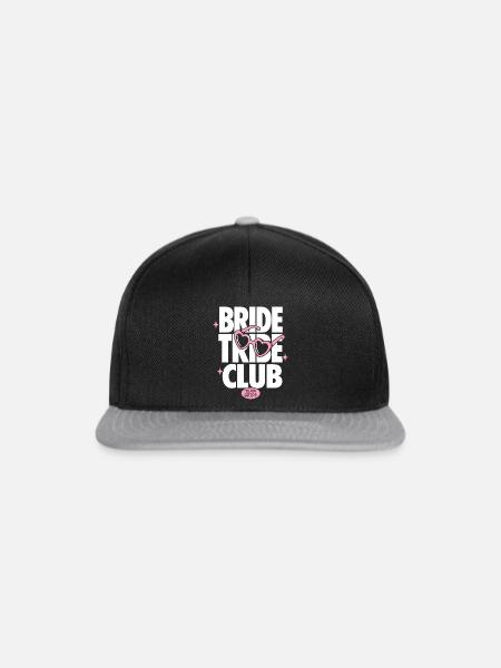Bride Tribe Club Team Bride - Snapback Cap - Schwarz/Grau