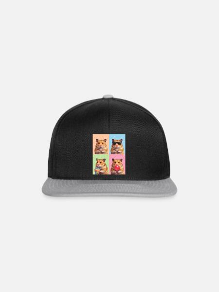 Hamsters Hamster - Snapback Cap - Schwarz/Grau