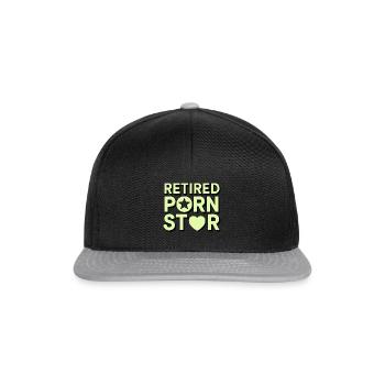 Retired Porn Star - Snapback Cap - black/grey - Front