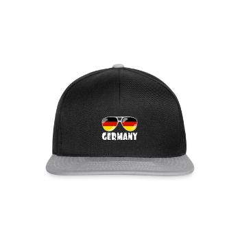Germany Sunglasses love Germany - Snapback Cap - black/grey - Front