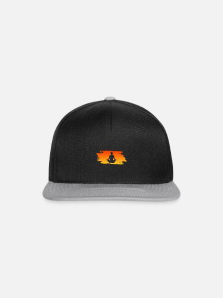Yoga Yogi Namaste Om - Snapback Cap - Schwarz/Grau