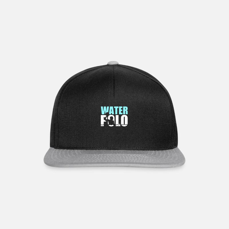 Wasserball T-Shirt & Geschenk - Snapback Cap - Schwarz/Grau