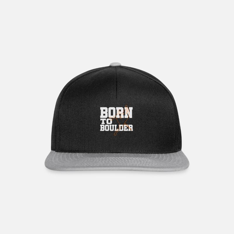 Climber Boulder Climber Climbing - Snapback Cap - black/grey
