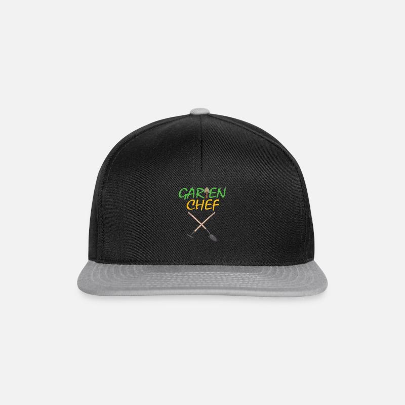 Garten Chef Gärtner Ruhestand Rente Geschenkidee - Snapback Cap - Schwarz/Grau