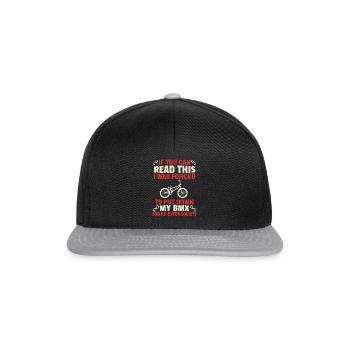 BMX - Snapback Cap - Schwarz/Grau - Vorne