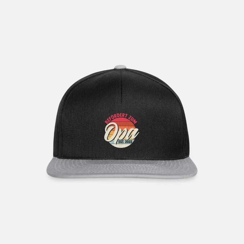 Opa 2022 - Snapback Cap - Schwarz/Grau