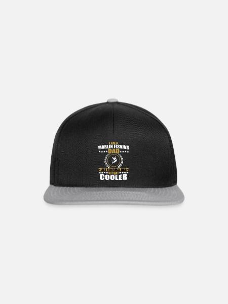 Marlin Angler Papa - Snapback Cap - Schwarz/Grau