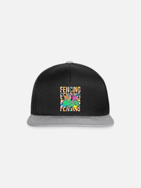Fechten - Fechter - Snapback Cap - Schwarz/Grau