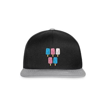 Transgender Popsicles 4th of July Trans Subtle - Snapback Cap - black/grey - Front