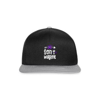 Son Of A Warrior Hodgkins Lymphoma Cancer - Snapback Cap - black/grey - Front