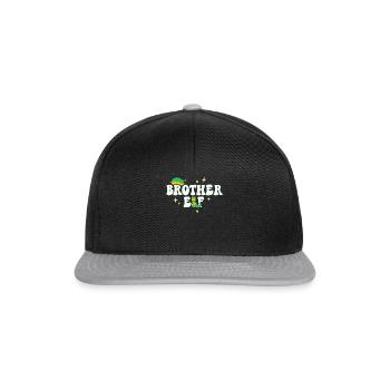 Bruder Elf Passende Familie Weihnachtsgruppe Weihnachten - Snapback Cap - Schwarz/Grau - Vorne