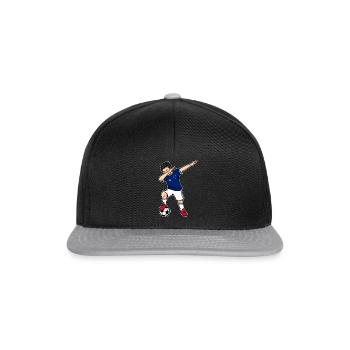 Dabbing Football Player Boy Australia Football - Snapback Cap - black/grey - Front