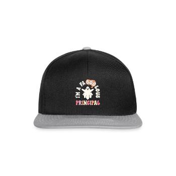 Faboolous Principal Retro Halloween Vintage - Snapback Cap - black/grey - Front
