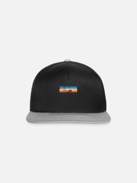 Retro Alpine Downhill Ski Vintage Ski - Snapback Cap - Schwarz/Grau