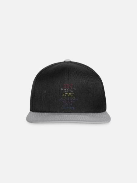 Wissenschaft ist echt BLM Menschenrechte - Snapback Cap - Schwarz/Grau