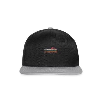 Papa The Climbing Legend - Lustiger - Snapback Cap - Schwarz/Grau - Vorne