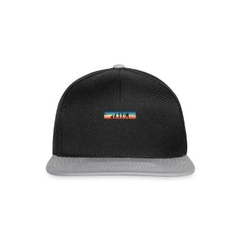 Evolution of Ice Hockey – Retro - Snapback Cap - black/grey - Front