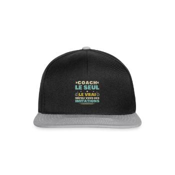 Coach Le Seul Le Vrai Méfiez Vous Des Imitations - Casquette snapback - noir/gris - Devant