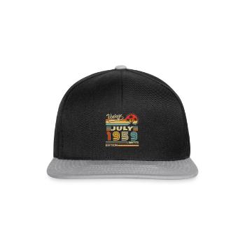 Geschenk Geburtstag Vintage Juli 1959 - Snapback Cap - black/grey - Front